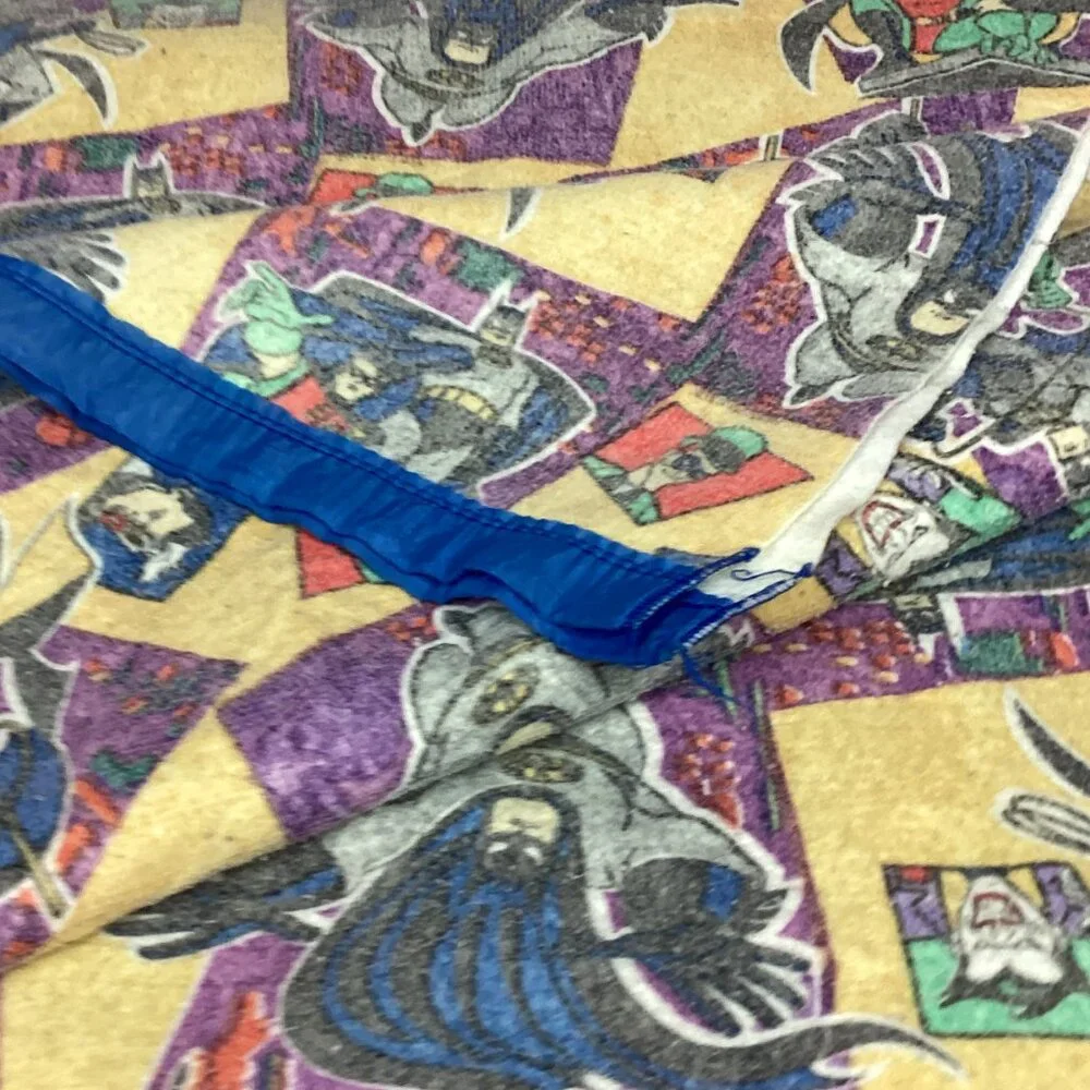 Vintage DC Batman The Animated Cartoon Blanket